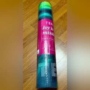 $100 Terez Yoga Mat 5MM Thick Non Slip Tie Dye Pilates Workout Mat New Green